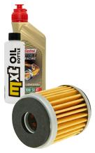 1L 10W-50 inspection package+ oil filter for Fantic Motor Caballero Performance Enduro Motard Competition 125 ccm
