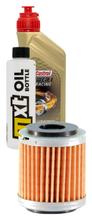 Pacchetto di ispezione 1L 10W-50+filtro olio per Fantic Motor Caballero Performance Enduro Motard Competition 125 ccm