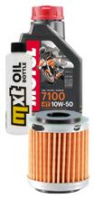 1L 10W-50 inspection package+ oil filter for Fantic Motor Caballero Performance Enduro Motard Competition 125 ccm