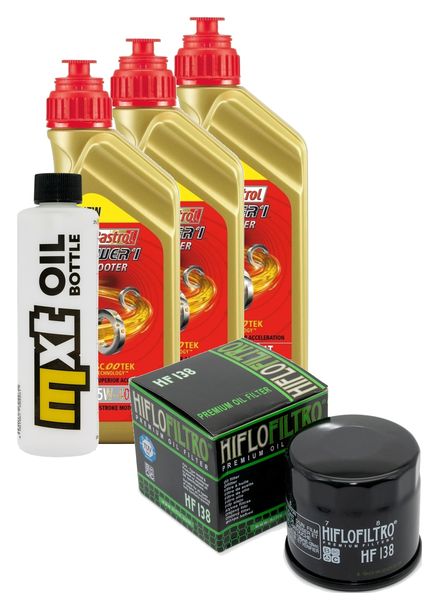 Paquete de inspección 3L 5W-40 con filtro de aceite para Arctic Cat 4x4 400 ccm