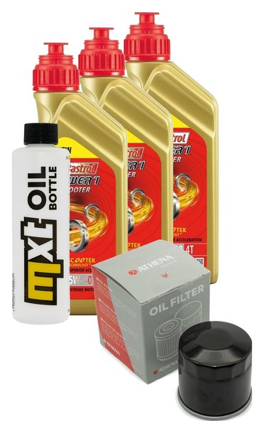 Ensemble d'inspection 3L 5W-40+filtre à huile pour Arctic Cat Bear 2x4 400 ccm