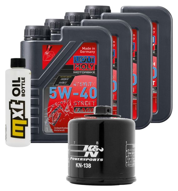Pacchetto di ispezione 4L 5W-40+filtro olio per Arctic Cat 4x4 FIS 500 ccm