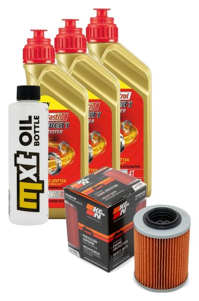 Inspektionspaket 3L 5W-40 + Ölfilter für Bombardier - Can-am Outlander Max Renegade Commander SSV 4x4 XT 2x4 XXC XMR X 330 - 1000 ccm