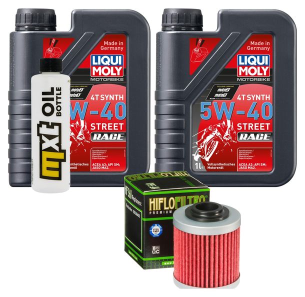 Inspektionspaket 2L 5W-40 + Ölfilter für Bombardier - Can-am DS 450 ccm