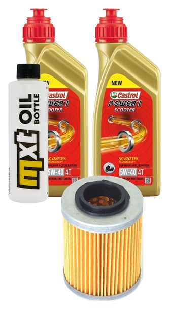 Inspektionspaket 2L 5W-40 + Ölfilter für Bombardier - Can-am Commander SSV R XT DPS Outlander Renegade XXC Max EFI X 570 - 1000 ccm