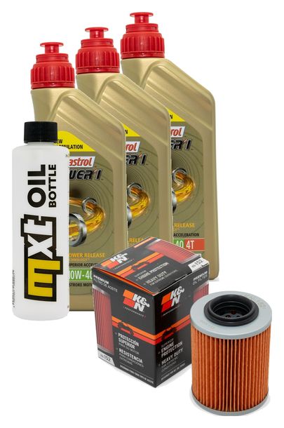 Inspektionspaket 3L 10W-40 + Ölfilter für Bombardier - Can-am Traxter 4x4 Max 500 ccm