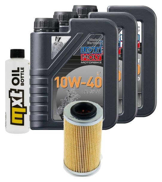 Ensemble d'inspection 3L 10W-40+filtre à huile pour Bombardier - Can-am Traxter 4x4 Max 500 ccm