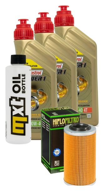 Pacchetto di ispezione 3L 10W-40+filtro olio per Bombardier - Can-am Traxter 4x4 Max 500 ccm