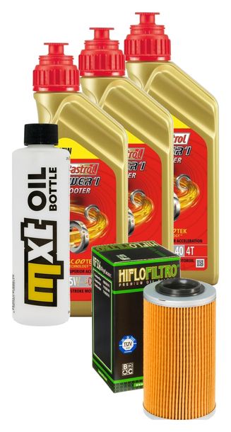 Paquete de inspección 3L 5W-40 con filtro de aceite para Bombardier - Can-am Traxter Max 650 ccm