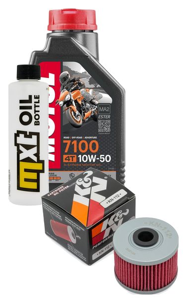Inspektionspaket 1L 10W-50 + Ölfilter für Kawasaki KLX 110 ccm