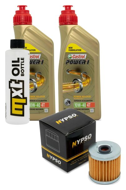 Inspektionspaket 2L 10W-40 + Ölfilter für Kawasaki KSF A Mojave 250 ccm