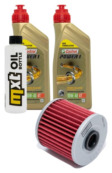 Paquete de inspección 2L 10W-40 y filtro de aceite para Kawasaki KSF A Mojave 250 ccm