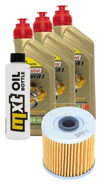 Inspektionspaket 3L 10W-40 + Ölfilter für Kawasaki KLF Bayou 250 ccm