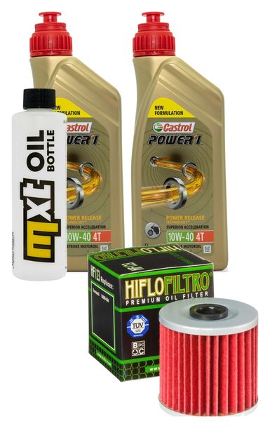 Inspektionspaket 2L 10W-40 + Ölfilter für Kawasaki KLF Bayou A B C 4x4 300 ccm