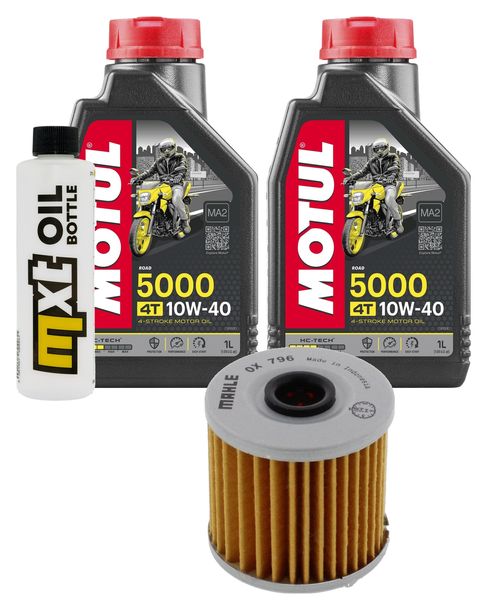 Inspektionspaket 2L 10W-40 + Ölfilter für Kawasaki KLF Bayou A B C 4x4 300 ccm