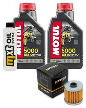 Paquet d'inspection 2L 10W-40+filtre à huile pour Kawasaki KLF Bayou A B C 4x4 300 ccm