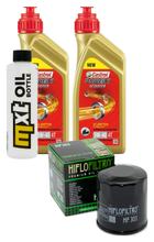 Inspectiepakket 2L 5W-40 + Oliefilter voor Kawasaki KVF Prairie B1 B2 B3 Brute Force 300 ccm