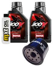 Pacchetto di ispezione 2L 5W-40 + filtro olio per Kawasaki KVF Pfarie B1 B2 B3 Brute Force 300 ccm