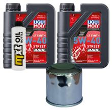Pacchetto di ispezione 2L 5W-40 + filtro olio per Kawasaki KVF Pfarie B1 B2 B3 Brute Force 300 ccm