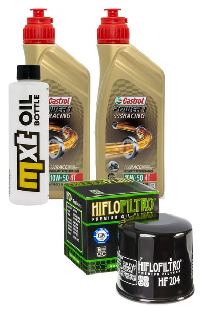 Inspektionspaket 2L 10W-50 + Ölfilter für Kawasaki KVF Prairie Advantage Classic Harwoods Green Realtree 360 ccm
