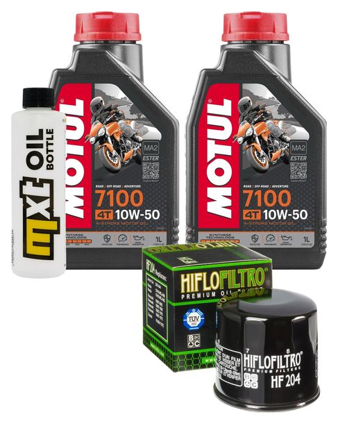 Paquet d'inspection 2L 10W-50+filtre à huile pour Kawasaki KVF Prairie Advantage Classic Harwoods Green Realtree 360 ccm