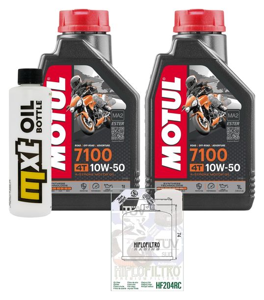 Pacchetto di ispezione 2L 10W-50+filtro olio per Kawasaki KVF Prairie Advantage Classic Harwoods Green Realtree 360 ccm