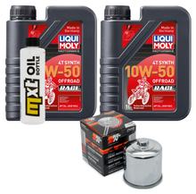 Inspektionspaket 2L 10W-50 + Ölfilter für Kawasaki KVF Prairie Advantage Classic Harwoods Green Realtree 360 ccm