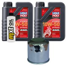 Inspektionspaket 2L 10W-50 + Ölfilter für Kawasaki KVF Prairie Advantage Classic Harwoods Green Realtree 360 ccm