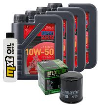 Inspektionspaket 4L 10W-50 + Ölfilter für Kawasaki KLF Bayou B 4x4 400 ccm