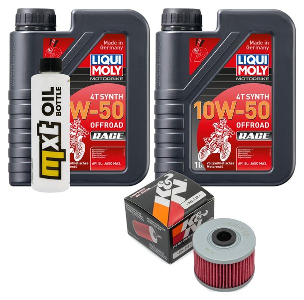 Inspektionspaket 2L 10W-50 + Ölfilter für Kawasaki KFX R 450 ccm