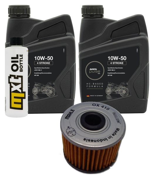 Inspektionspaket 2L 10W-50 + Ölfilter für Kawasaki KFX R 450 ccm