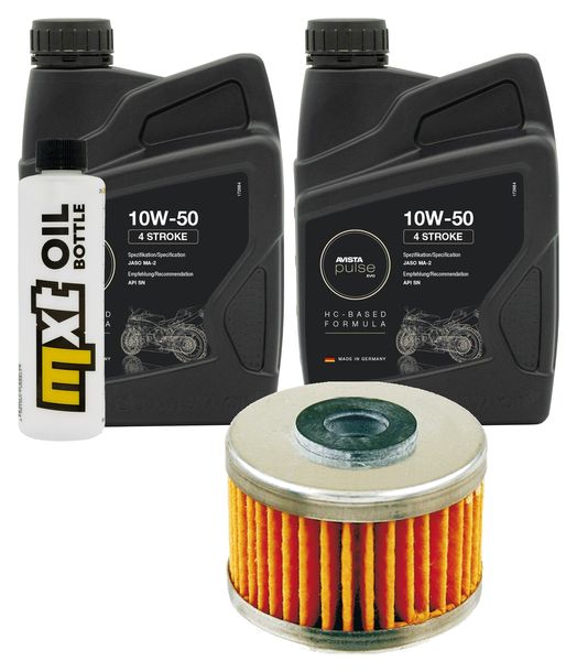 Inspektionspaket 2L 10W-50 + Ölfilter für Kawasaki KFX R 450 ccm