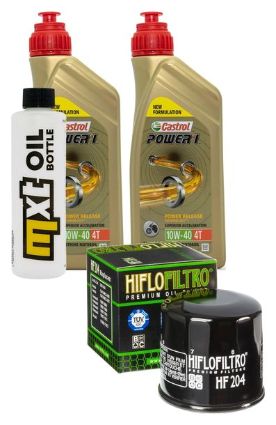 Inspektionspaket 2L 10W-40 + Ölfilter für Kawasaki KVF Prairise Brute Force Realtree 650 ccm