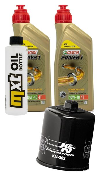 Paquete de inspección 2L 10W-40 y filtro de aceite para Kawasaki KFX 700 ccm