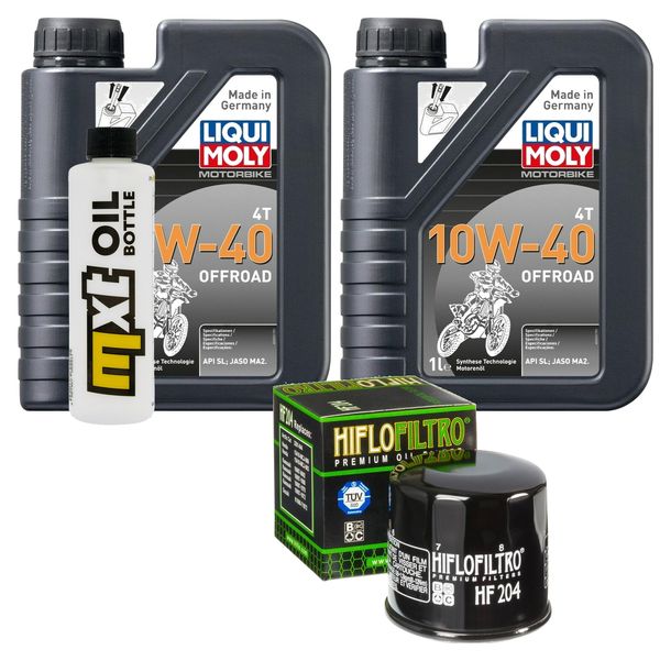 Pacchetto di ispezione 2L 10W-40+filtro olio per Kawasaki KFX 700 ccm