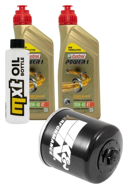 Paquete de inspección 2L 10W-40 y filtro de aceite para Kawasaki KFX 700 ccm
