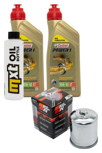 Inspektionspaket 2L 10W-40 + Ölfilter für Kawasaki KFX 700 ccm