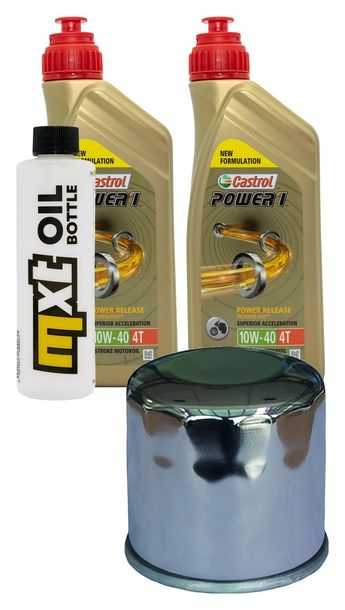 Pacchetto di ispezione 2L 10W-40+filtro olio per Kawasaki KFX 700 ccm