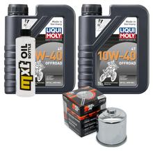 Inspektionspaket 2L 10W-40 + Ölfilter für Kawasaki KFX 700 ccm