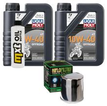 Paquet d'inspection 2L 10W-40+filtre à huile pour Kawasaki KFX 700 ccm