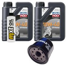Inspektionspaket 2L 10W-40 + Ölfilter für Kawasaki KFX 700 ccm