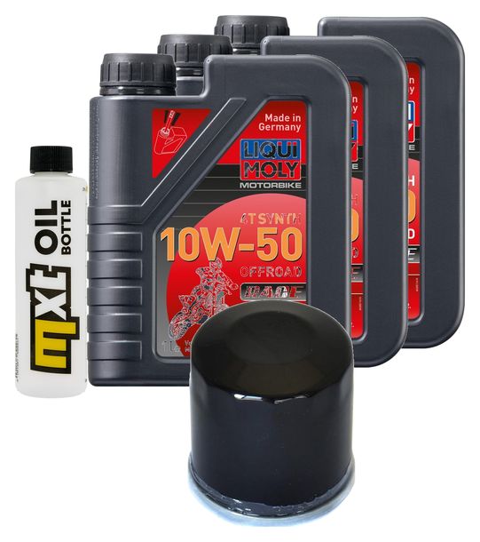 Inspektionspaket 3L 10W-50 + Ölfilter für Kawasaki KRF Teryx 7LE NRA Outdoors 750 ccm