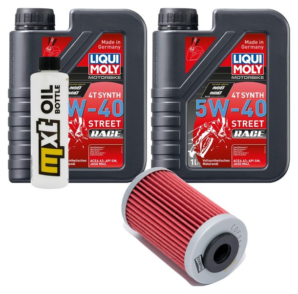 Pacchetto di ispezione 2L 5W-40 + filtro olio per KTM XC 450 ccm