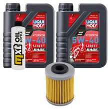Paquet d'inspection 2L 5W-40 + filtre à huile pour KTM XC 450 ccm