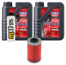 Inspection package 2L 5W-40 + oil filter for KTM XC 450 ccm