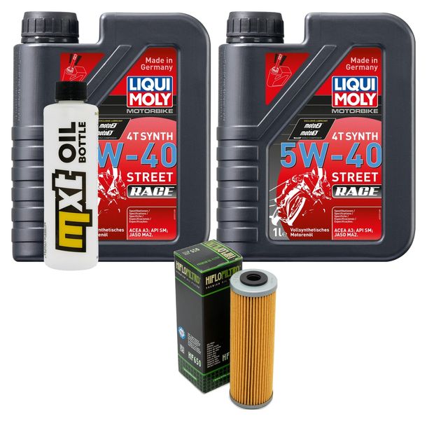 Pacchetto di ispezione 2L 5W-40 + filtro olio per KTM SX 505 ccm