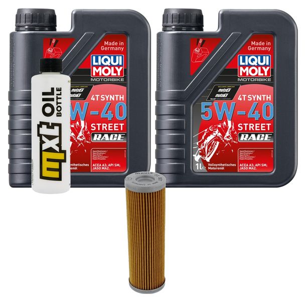 Pacchetto di ispezione 2L 5W-40 + filtro olio per KTM SX 505 ccm