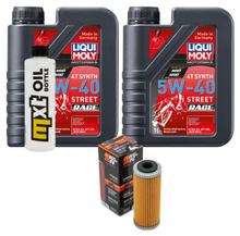 Paquet d'inspection 2L 5W-40 + filtre à huile pour KTM SX 505 ccm