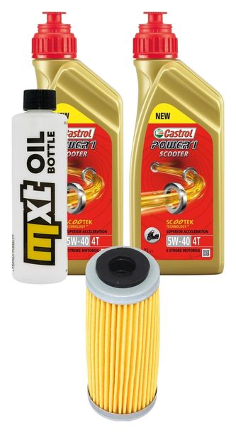 Inspectiepakket 2L 5W-40 + Oliefilter voor KTM XC 505 ccm