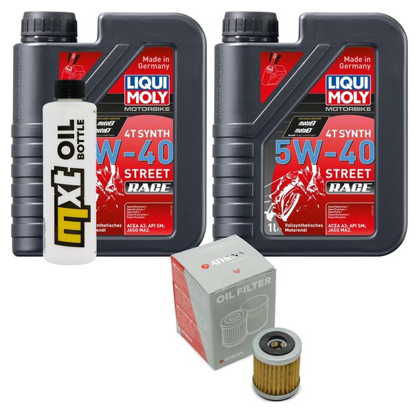 Pacchetto di ispezione 2L 5W-40 + filtro olio per Yamaha YFM Bruin 250 ccm